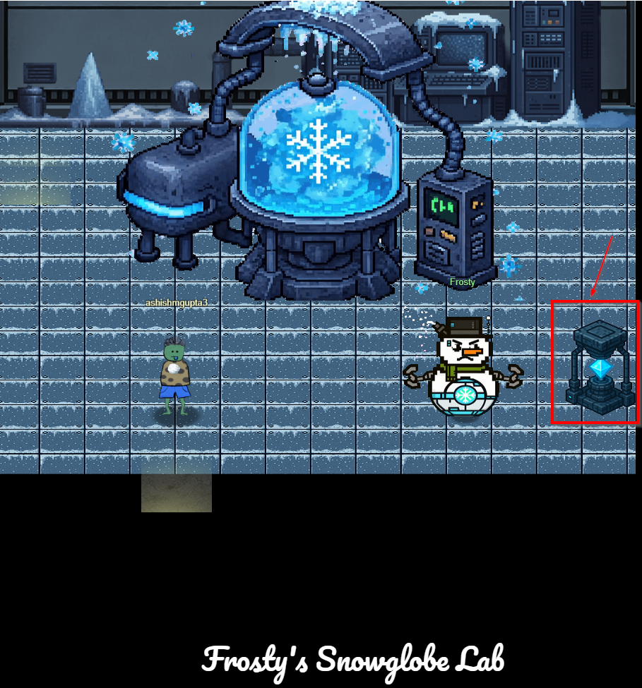 Find and Shutdown Frostys Snowglobe Machine