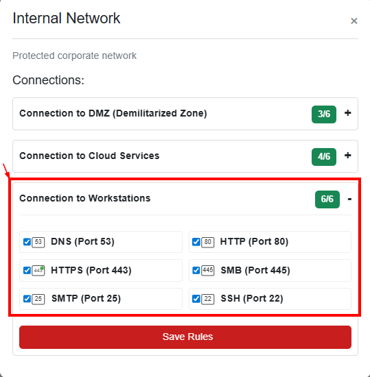 Visual Firewall Thinger